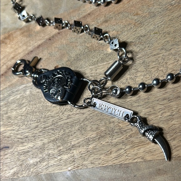 Silver Chain skull Wallet Accessory chain - Picture 3 of 16